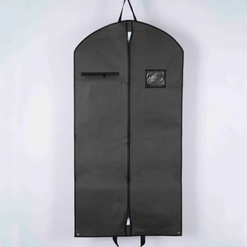 Foldable Custom Logo Luxury Brand Clothes Hanging Dust Wedding Dress Suit Cover Travel Garment Bag
