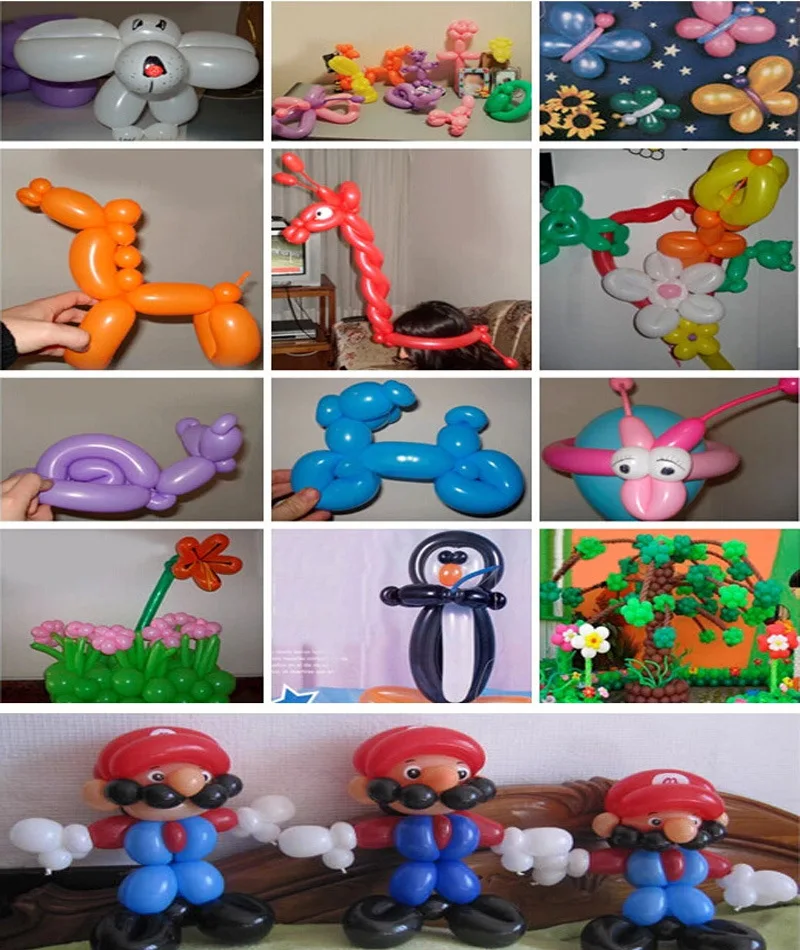 100 шт./лот латексные Длинные Воздушные шары, спиральные шары, волшебный Воздушный баллон для моделирования, украшение на день рождения, свадьбу, вечеринку