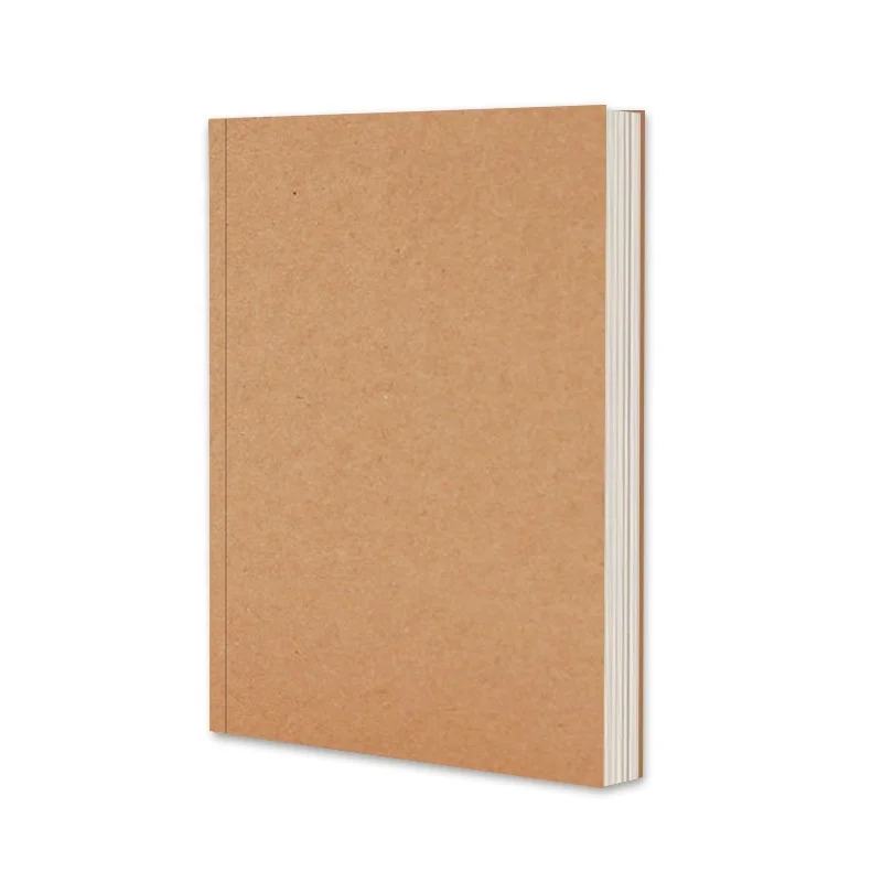 Blank A5 Notebook Bulk Journal Student Sketch Book 100gsm Hardcover Kraft Unlined Sketchbook For Office School Travelers Gifts