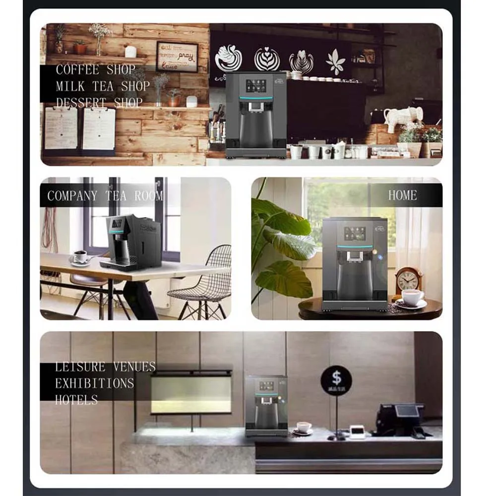 New Design 3d Ui Automatic Bean to Coffee Espresso Maker Machine