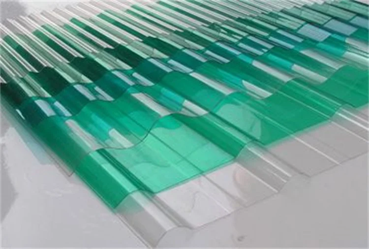 Customized Clear Plastic Corrugated Polycarbonate Energy Saving Roofing Light Transmission Sheet