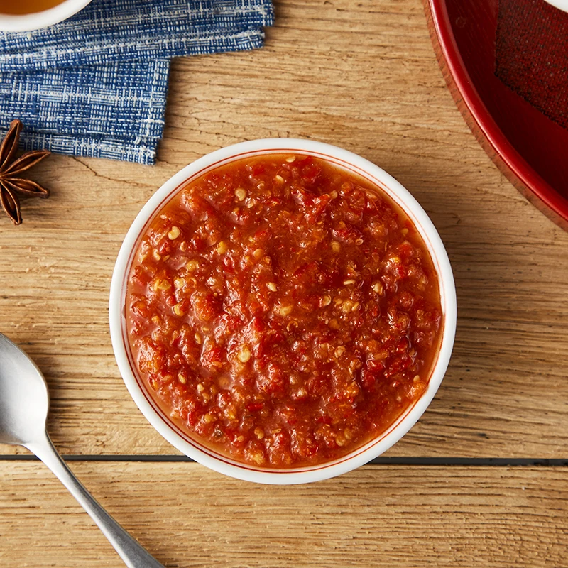 ISO Certificated China Chilli-garlic Blend Chili Sauce Dipping Sauce of Factory Wholesale