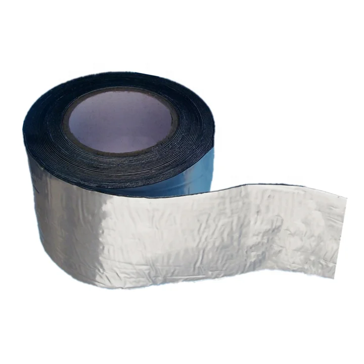High viscosity strong Double Sided Adhesive Aluminum Foil Bitumen Asphalt Flashing Waterproof Tape for Roof Repair