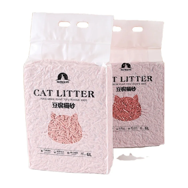 Taotaopets Bulk Peach Flavor Tofu Cat Litter Wholesale Cat Tofu Litter