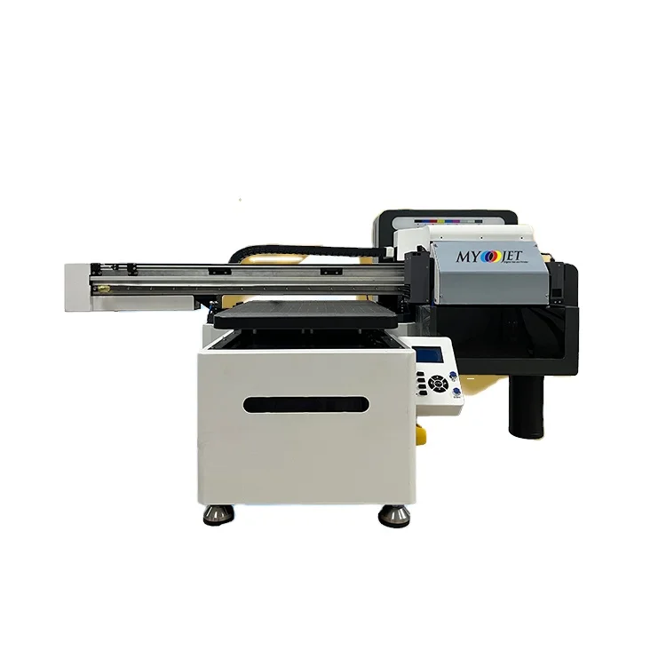 Myjet A3 Uv flatbed Printer Machine With 2 Heads 1080 xp600 For Glass Bottle Mug Phone Case banner pp pvc digital printing