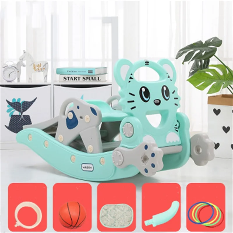 Professional indoor Sliding toy kids with basketball frame for baby