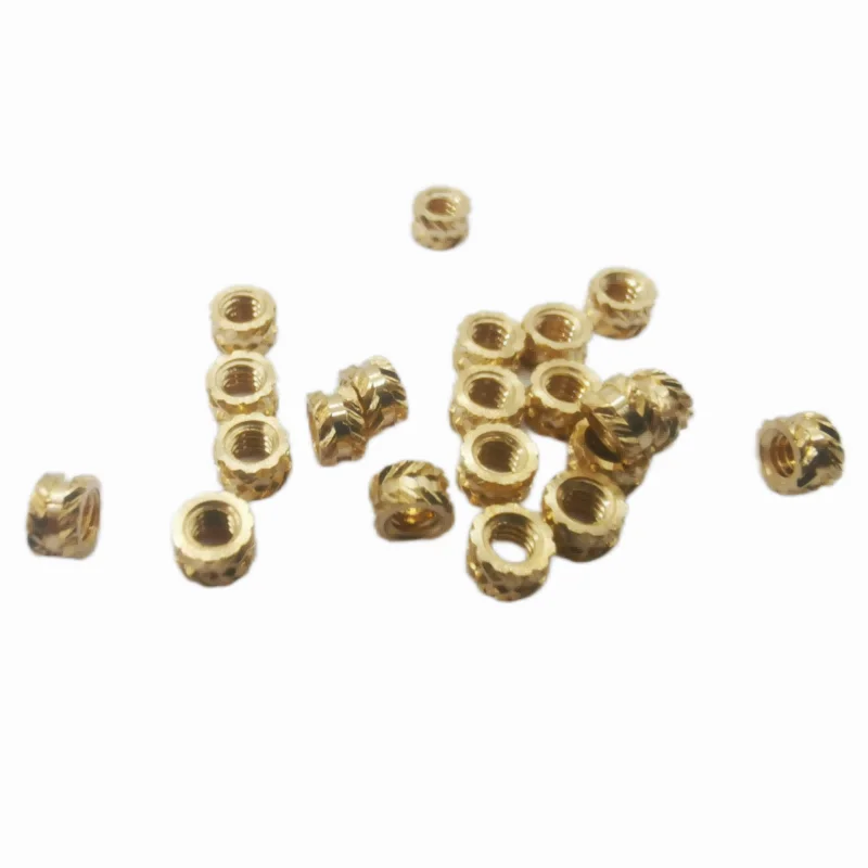 Factory Oem Odm Customized M2 Copper Nut Knurled Brass Threaded Inserts Nuts