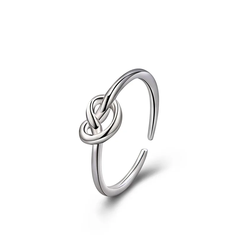 Sterling Silver Rings Infinity Heart Knot Finger Minimalistic Rings  Wedding Engagement Rings for Women Gi