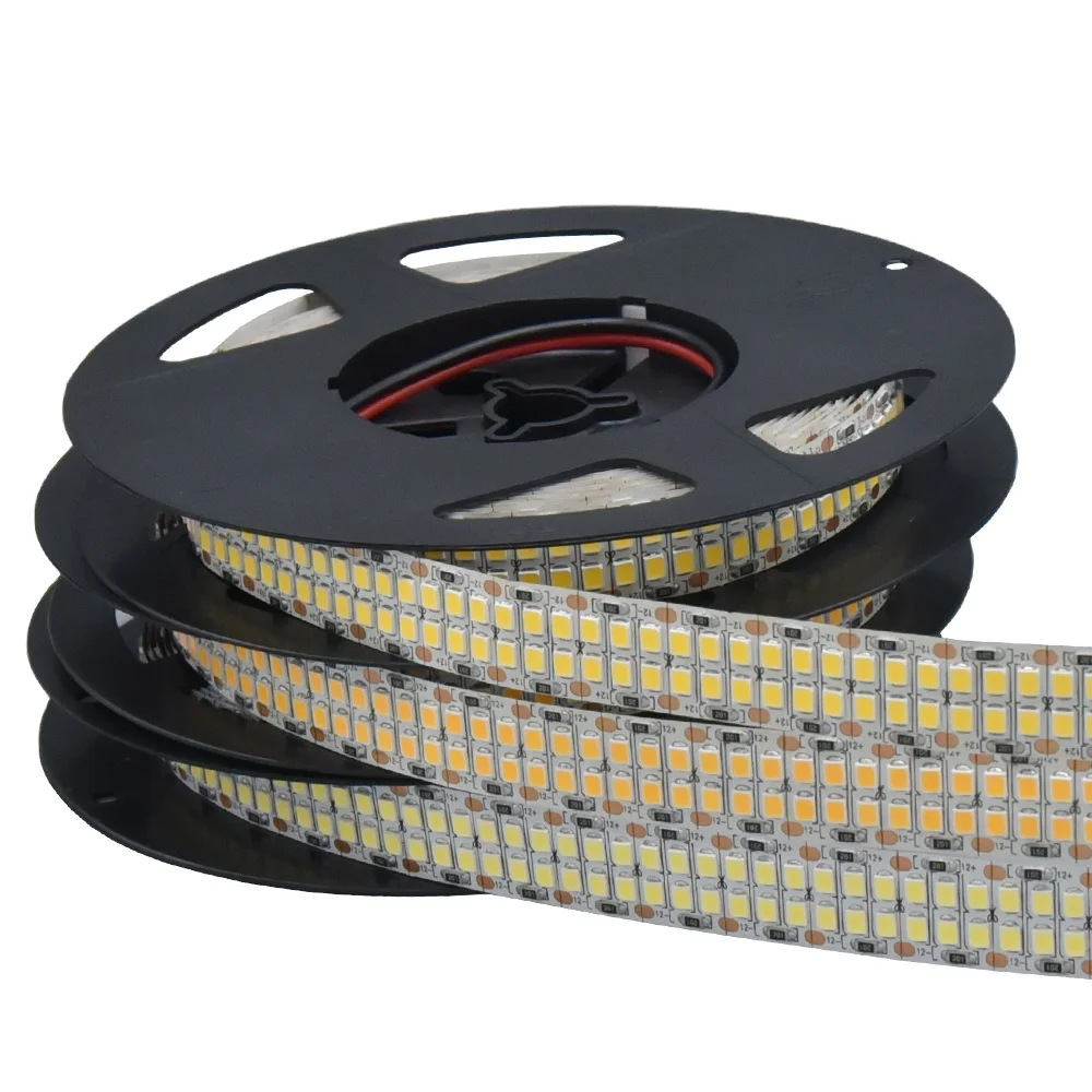 High Quality LED 2835 SMD Roll DC24v LED Lights 3row Soft Light Strip Warm White/Cool White/Natural White