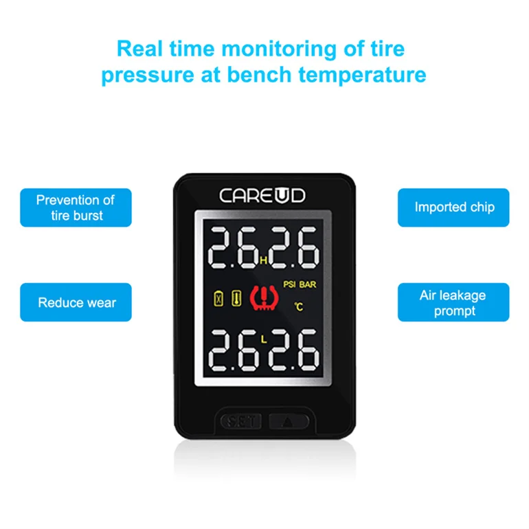 Hot Sale Tire Pressure Monitoring System Wireless External Sensors for Toyota Mazda Nissan Honda car
