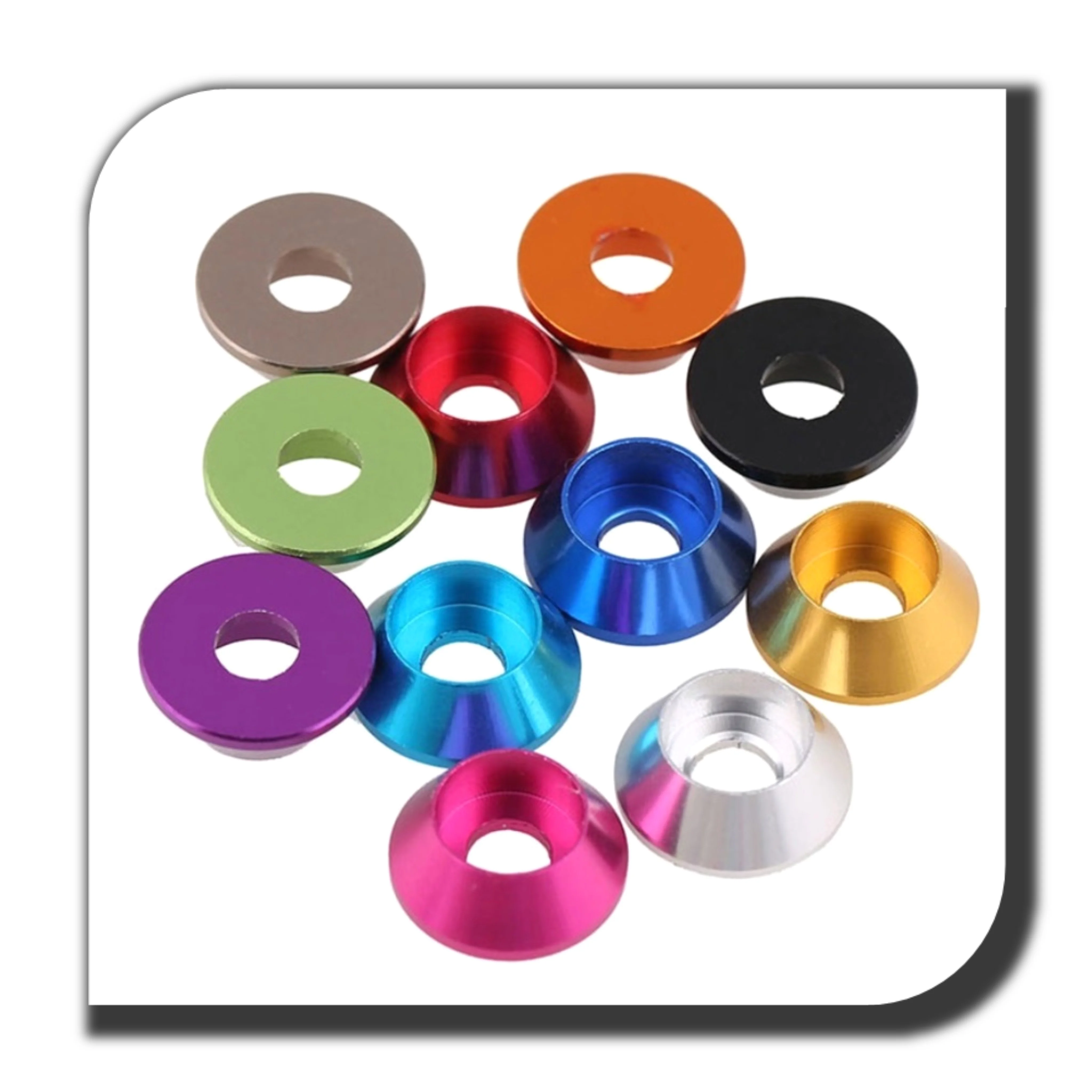 OEM цветной Анодированный Алюминиевый винт и гайка с накатанной головкой