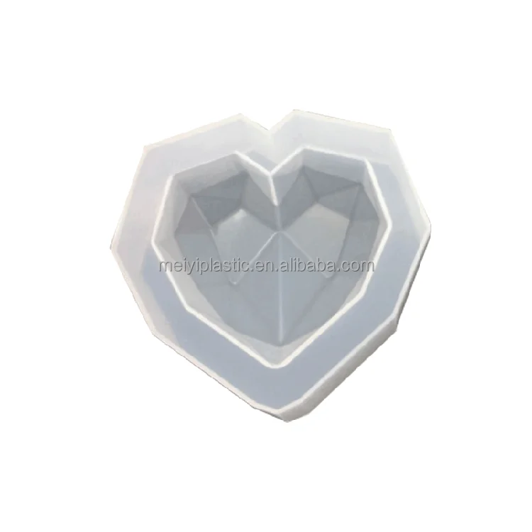 Resin silicone mold diy crystal drop glue geometry love  heart set table mold high mirror gypsum aromatherapy car set