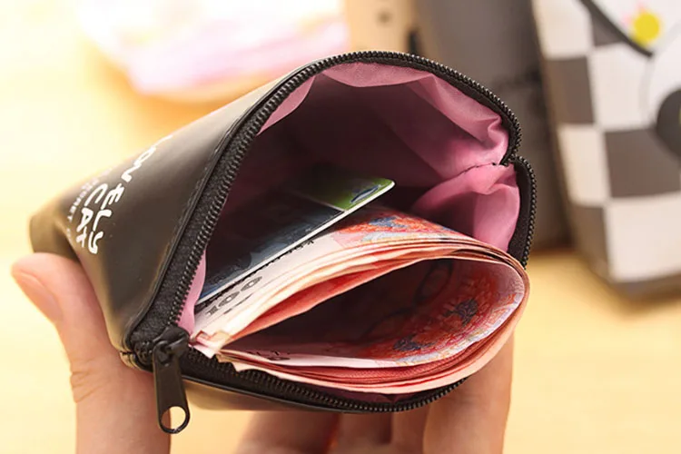 Fashion Hot Selling Small Girls Short Purse Cartoon Mini Coin Purse