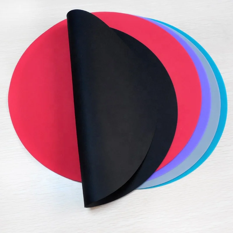 12 Inch Premium Non-stick Silicone Baking Mat Round Silicone Baking Mat circular anti-slip heat resistant table mats