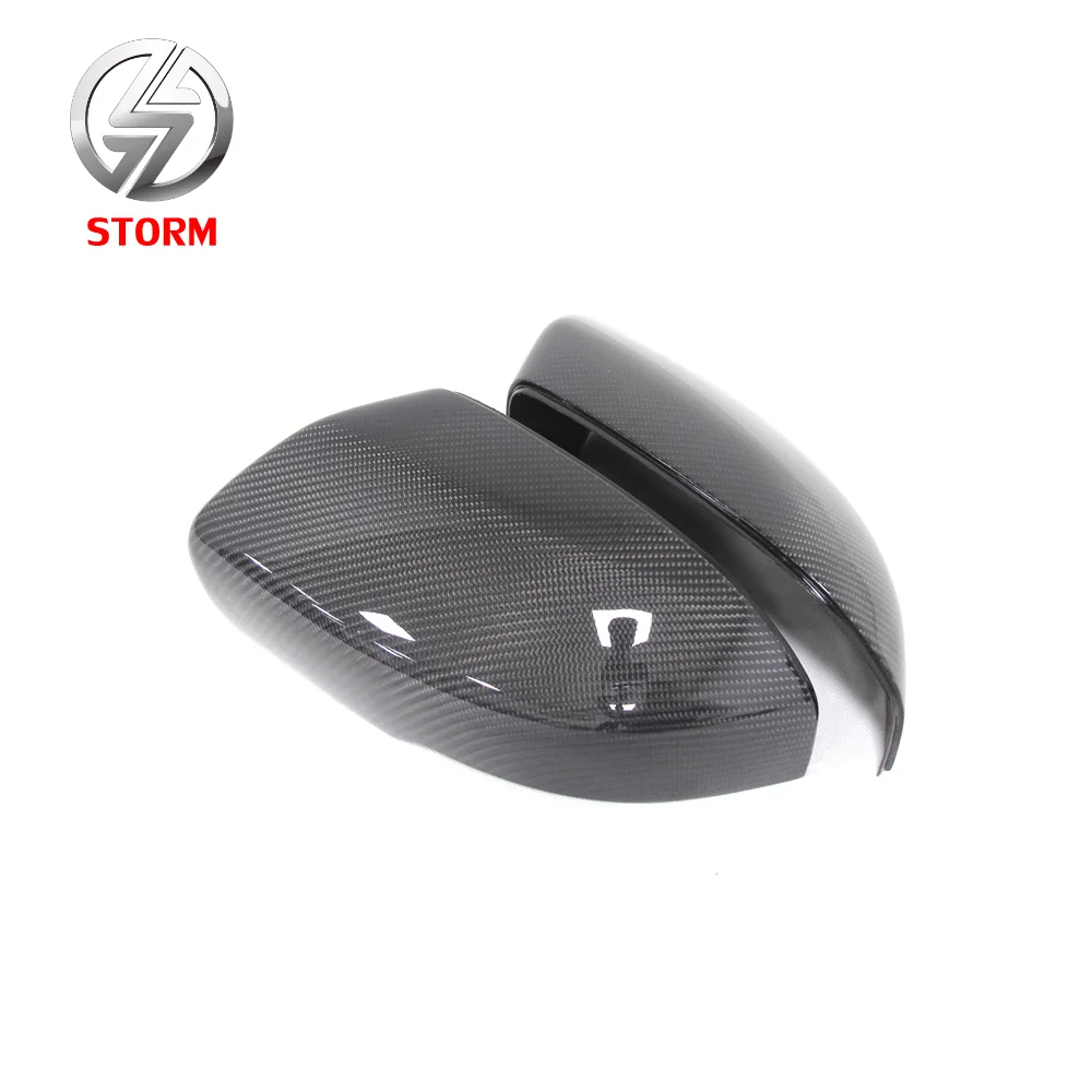 Car Exterior Accessories Replacement Carbon Fiber Door Mirror Cover Gloss Black Finished For Range Rover Evoque 2012-2013