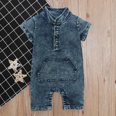 
Baby Romper Denim Infant Clothes Newborn Jumpsuit Baby Boy Girls Costume Cowboy Fashion Jeans Children 