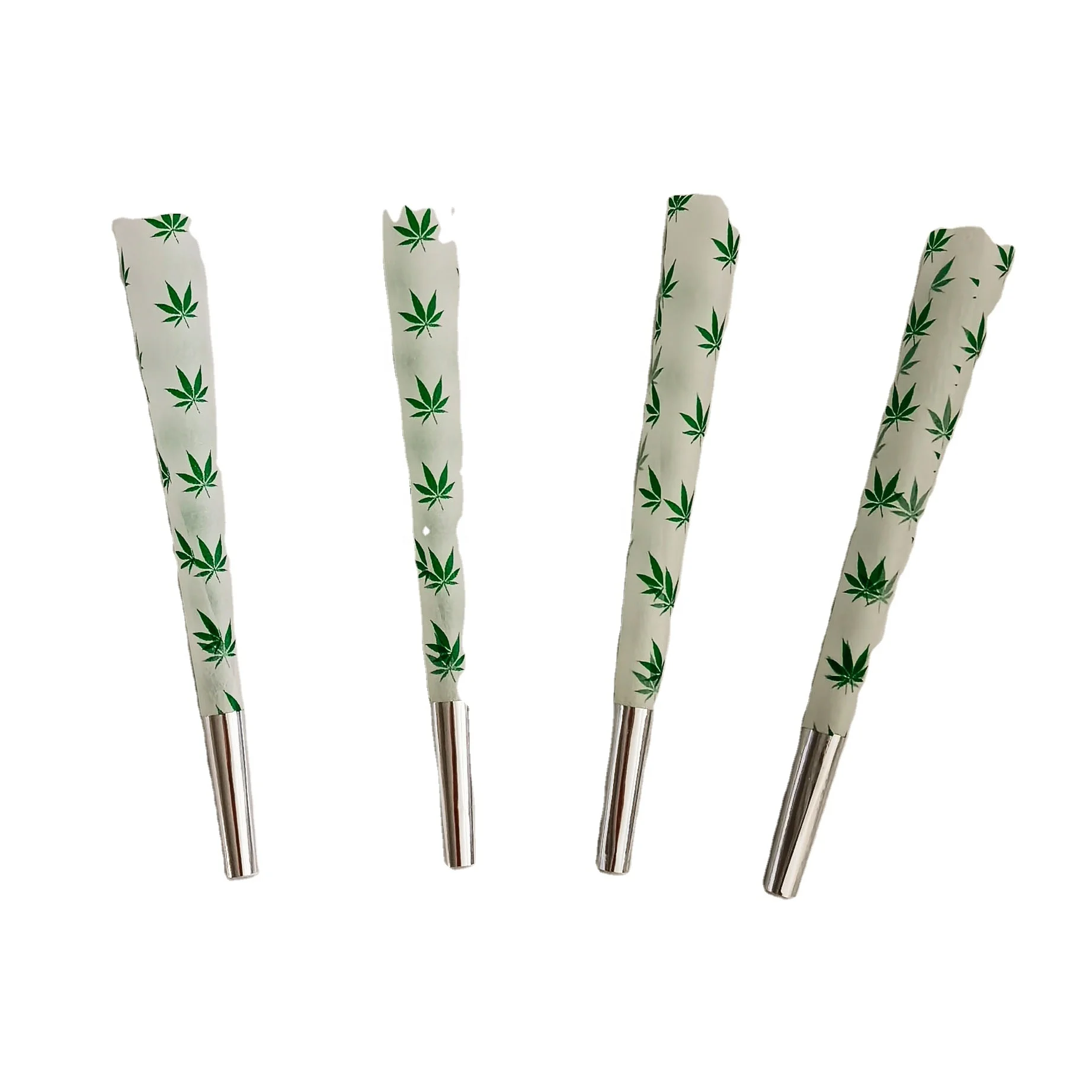 
cones pre rolled king size with green leaf pattern 