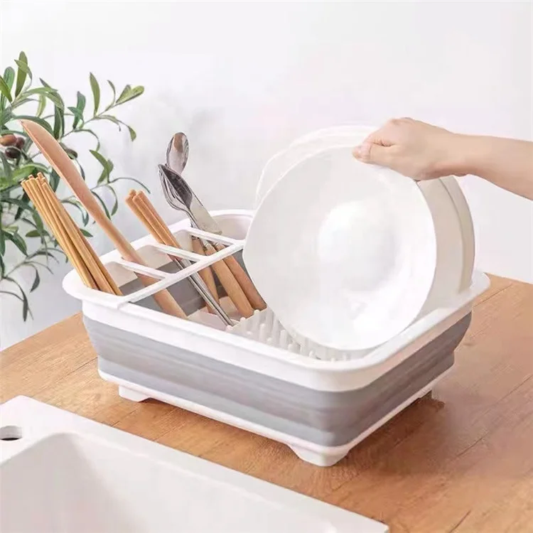 Kitchen Organizer Sink Drainer Best Plastic Collapsible Dish Drying Rack kitchen storage holder shelf rack