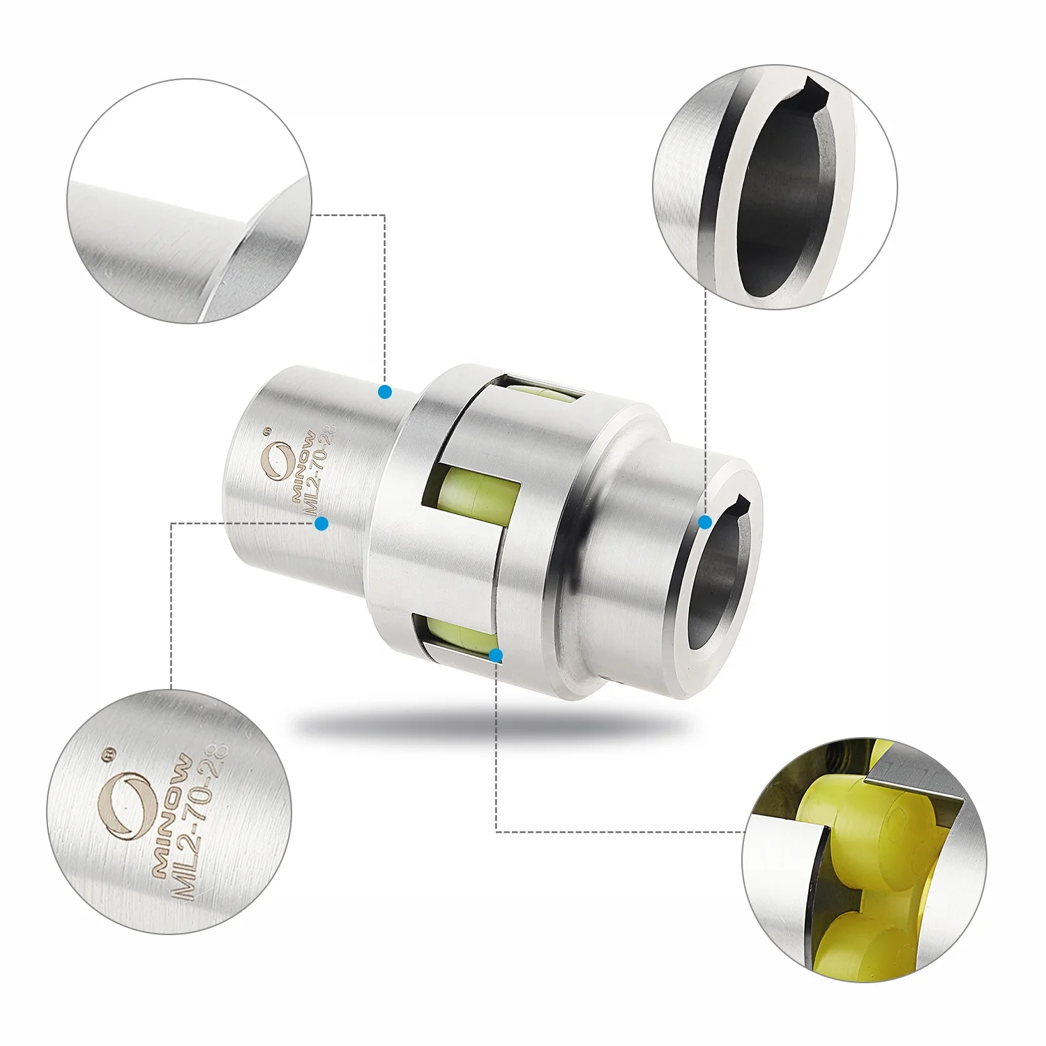 MINOW ML4 Coupling Manufacturer Oem Vacuum Lubricating Air Pressure Pump Coupling Of Size