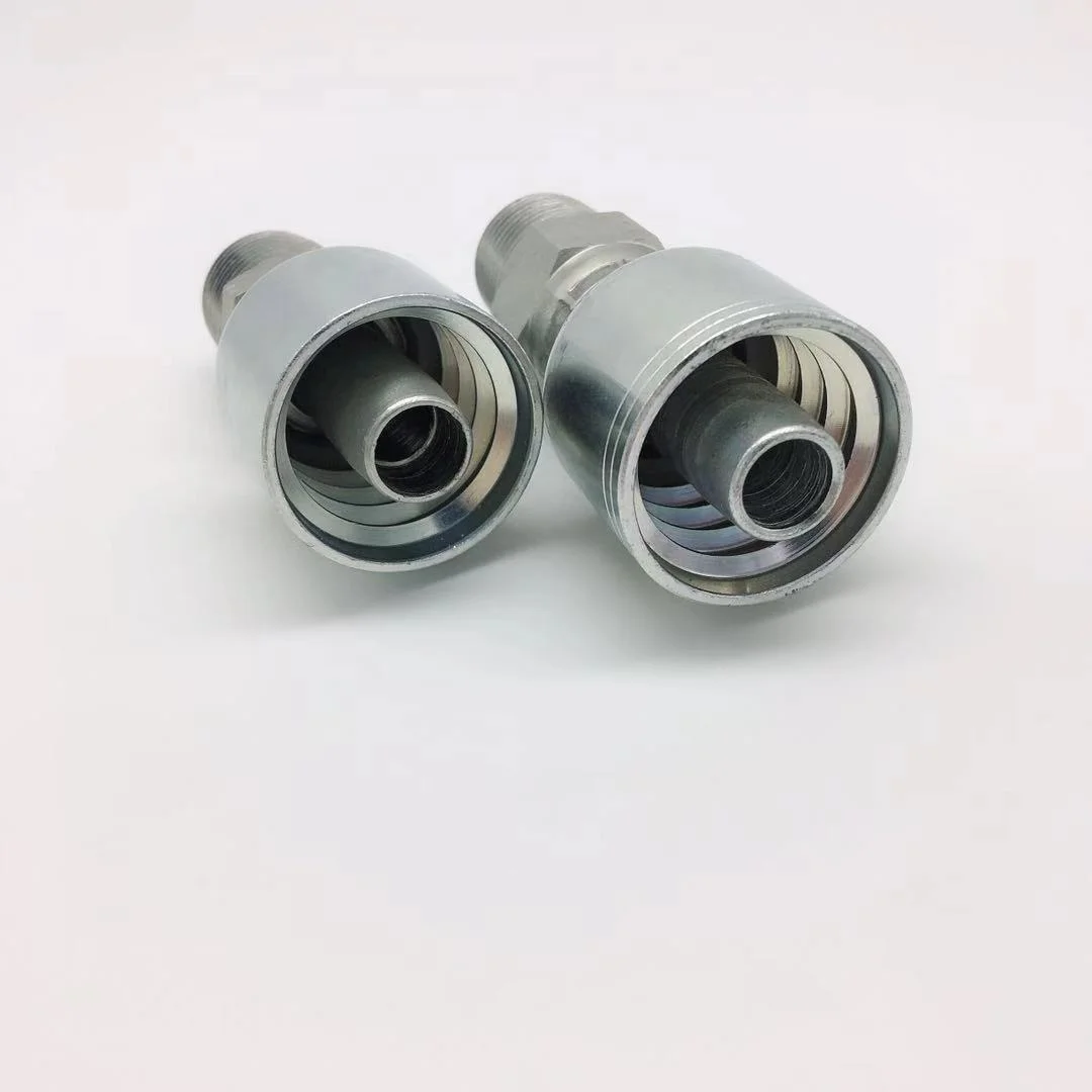 15611-08-08PK JIC NPT Male One Piece Fitting Metric Hydraulic Hose Fitting Carbon Steel Hydraulic Rubber Hose Connector Fitting