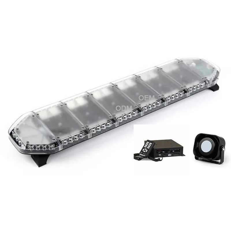 HS4140 LED Ambulance Vehicle Warning Light Bars Amber Double color LED warning police light bar