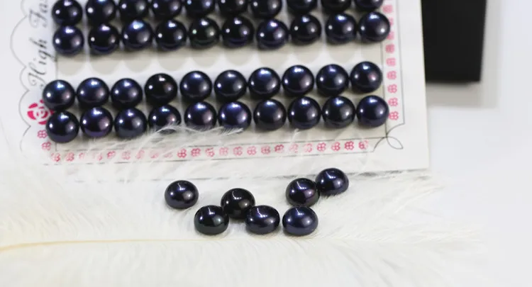 FEIRUN Wholesale Natural Color Top Grade 9-9.5mm Size Button Loose Pearls