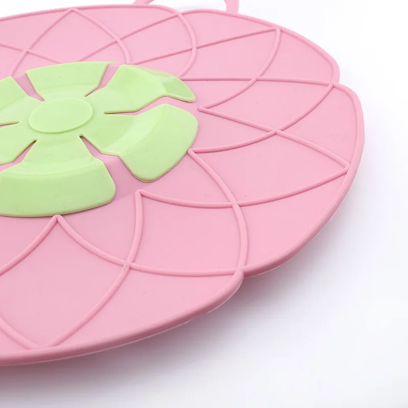 Multifunctional household kitchen large silicone spill-proof pot thickened casserole cover splash-proof and leak-proof porridge