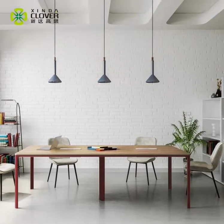 Прямоугольные металлические ножки, стол для собраний, столы, современный стол для конференций