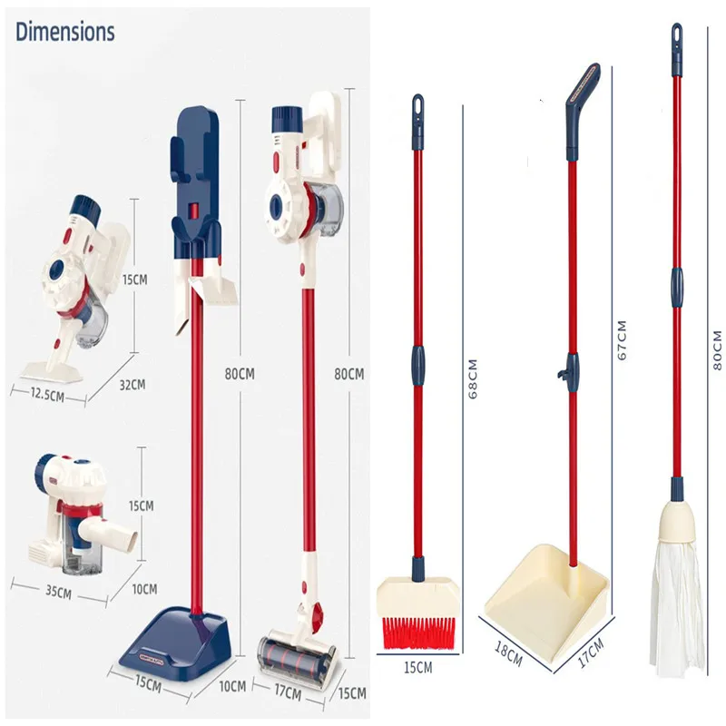New Children Cleaning Toys Tool Kids Cleaning Set Pretend Play Toys For Girls Boy housekeeping toys cleaning set