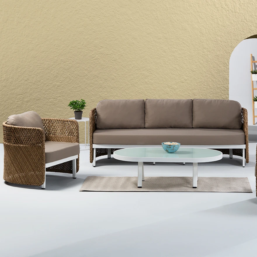 outdoor wicker chair sofa garden outdoor courtyard leisure balcony living room villa wicker sofa combination furniture