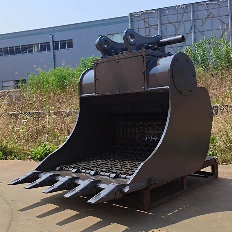mini excavator 8 15 ton sieve buckets Skeleton Bucket sifting buckets for LEKING