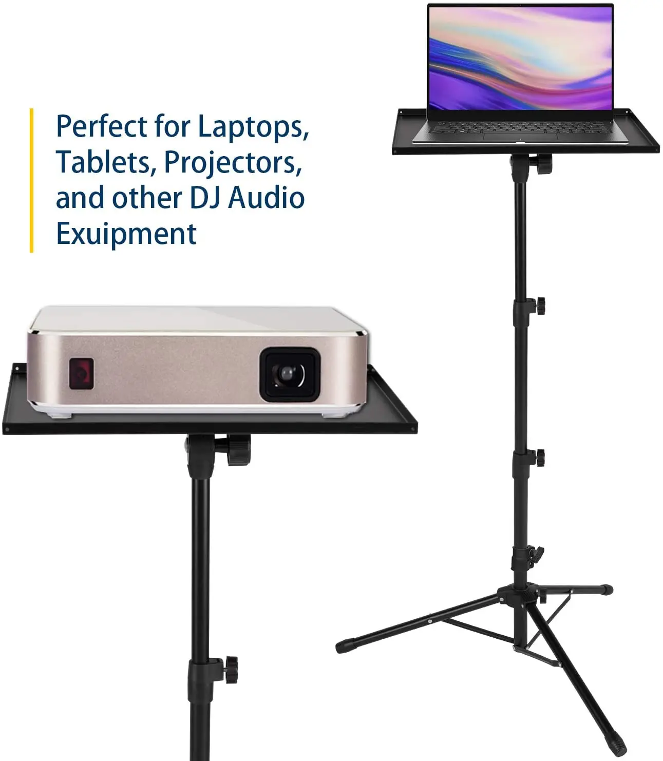 
Top Selling Universal Laptop Projector Tripod Stand Computer Book DJ Equipment Holder Mount Height Adjustable 