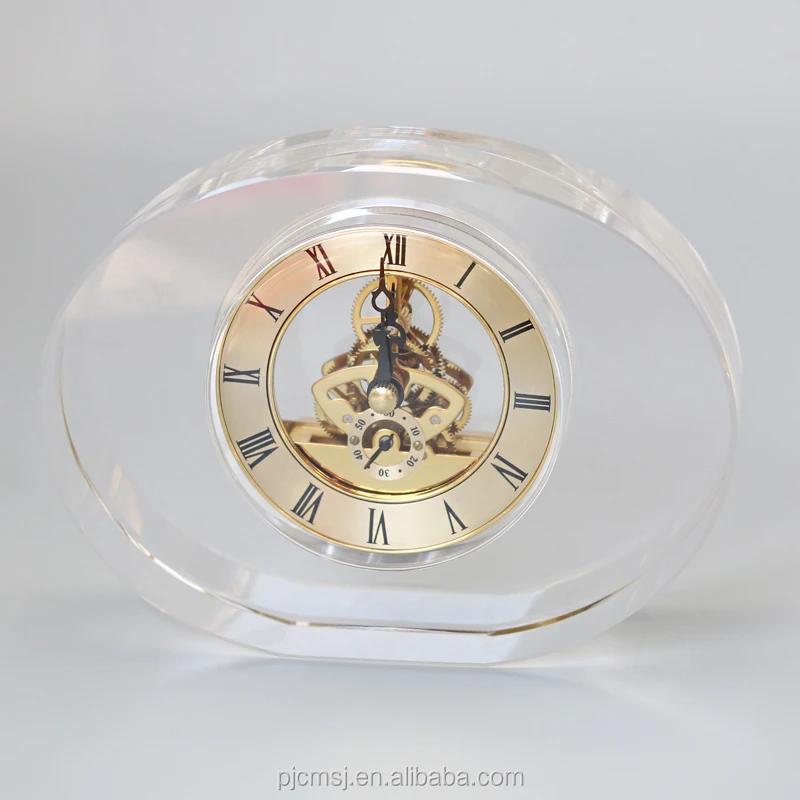 
Customized Crystal Heart Shape Clock For Weddings 