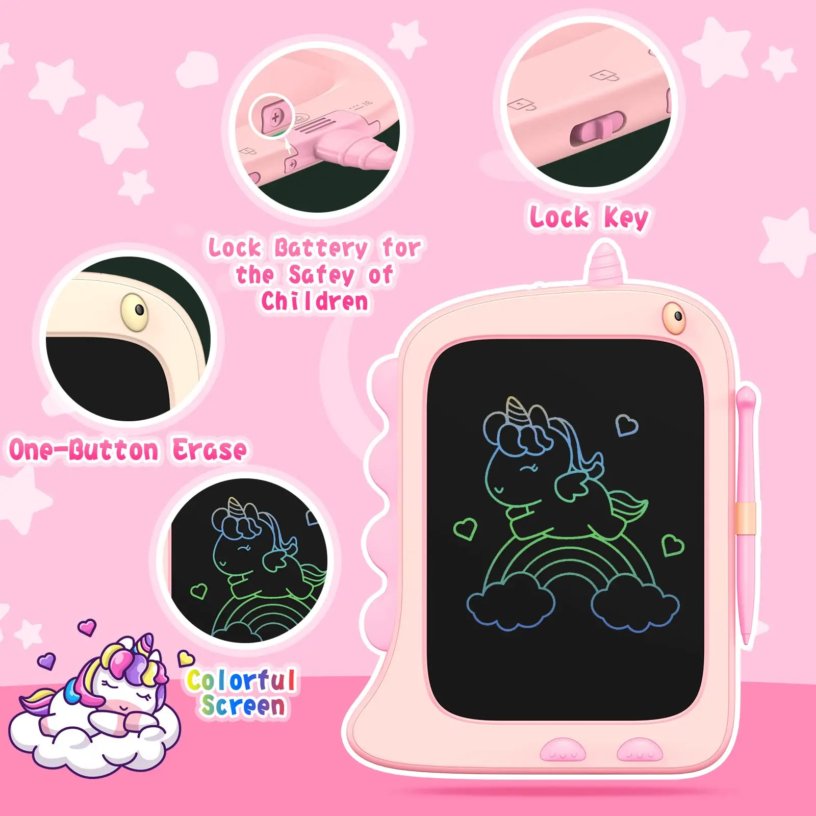 Hot Selling 8.5-Inch Electronic Drawing Board Lcd Screen Writing Board Digital Graphics Drawing Board Art and Painting Toys