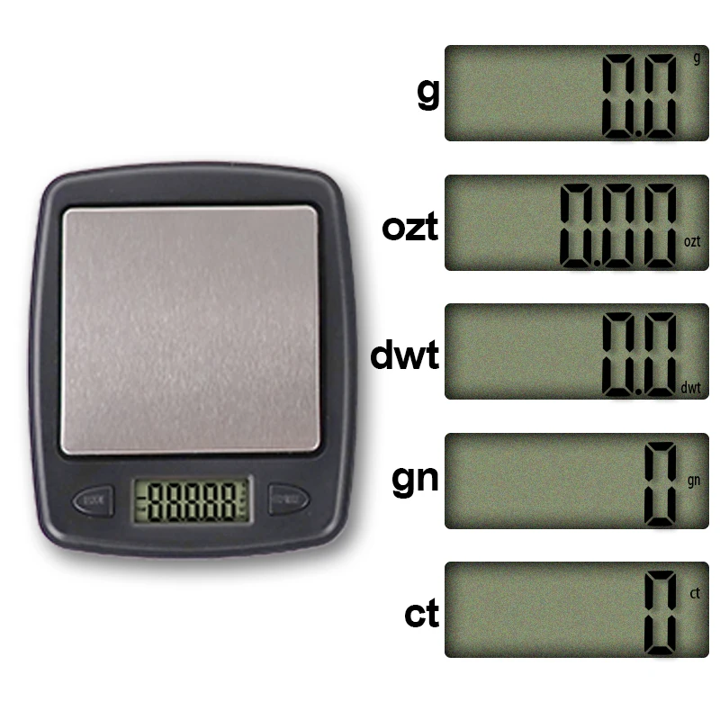 Мини портативные весы Электронные карманные цифровые электронные для ювелирных изделий