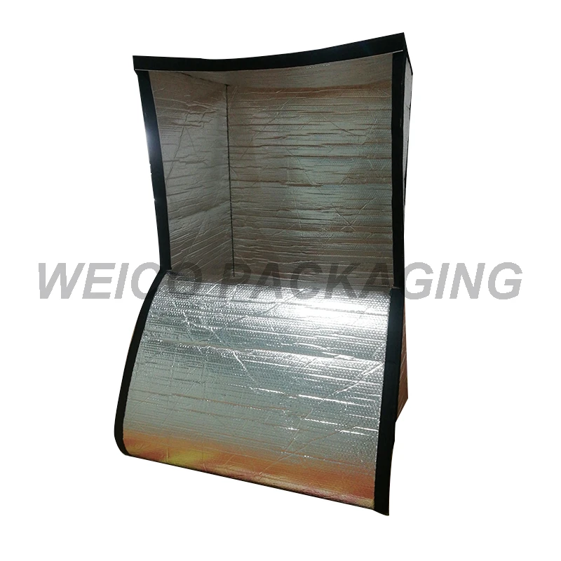 Aluminum Foil Air Bubble Insulated Thermal Pallet Insulation Cover with bottom
