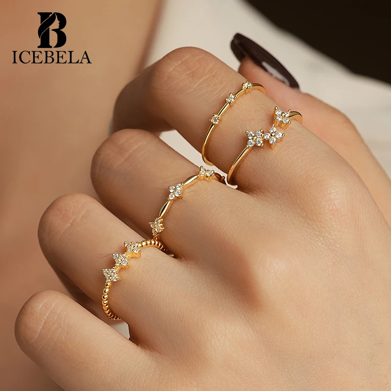 Custom Fine Jewelry Manufacturer 0.5 1 Micron Rhodium 18K Gold Plated Ring Girls Wholesale 925 Sterling Silver Rings For Women