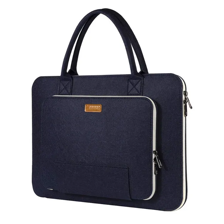 Felt laptop bag briefcase waterproof men luxury felt custom business 17 inch ladies cheap women 15.6 laptop bag computer