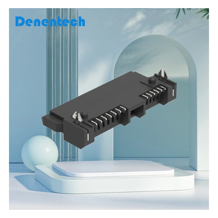 Hot sale SATA 7+6P Female Board Lower H4.5 SMT sata power connectors sata connector