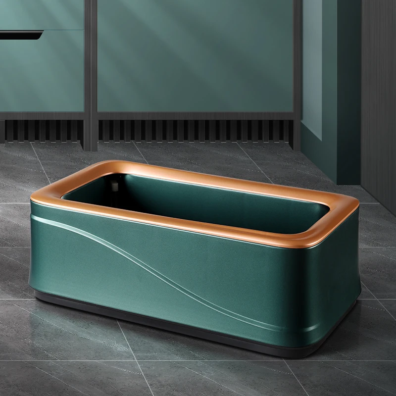 Non Electric Automatic Reusable Shoe Cover Dispenser With 100 Pcs Disposable Plastic Waterproof Shoe Covers(gold)