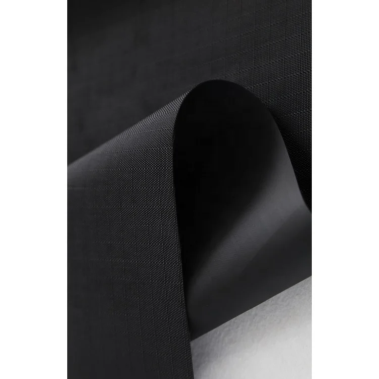 Heat sealable waterproof TPU coated 420D nylon ripstop fabric motor bicycle bag fabric