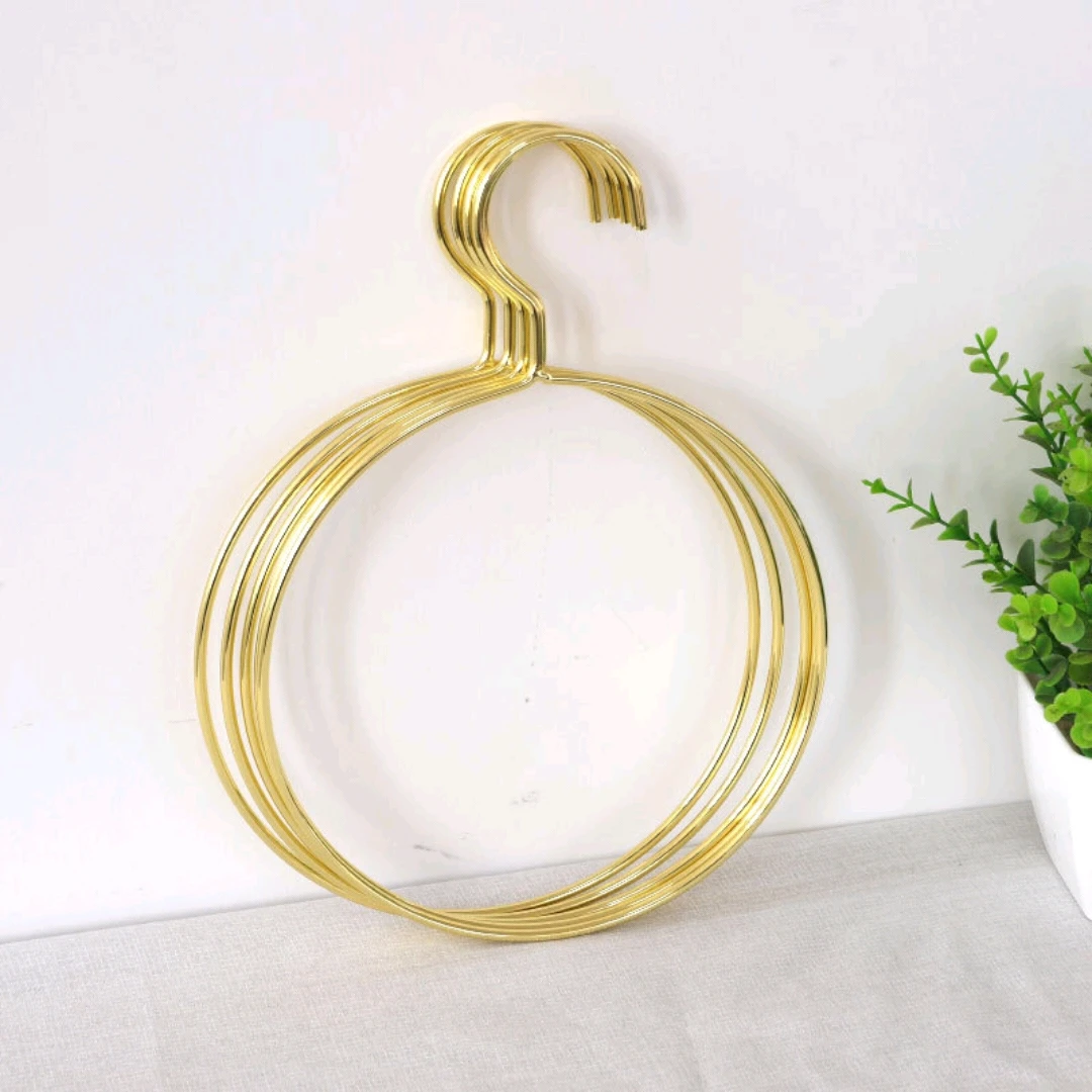 New Arrival Customized Popular Multifunction Tie Belt Hijab Square Round Metal Scarf Hanger