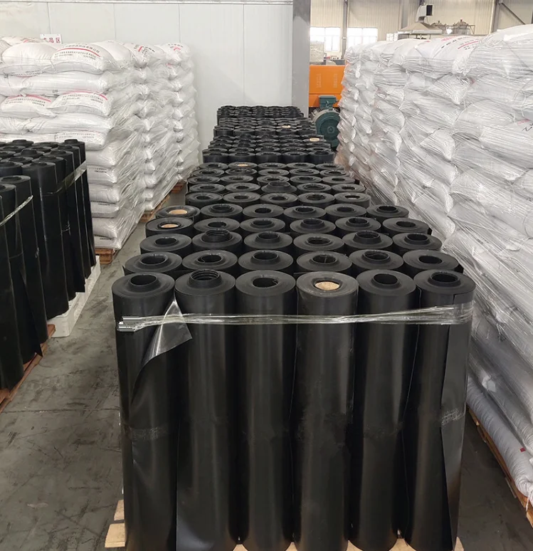 China manufacture price black EPDM rubber waterproof roofing membrane sheet