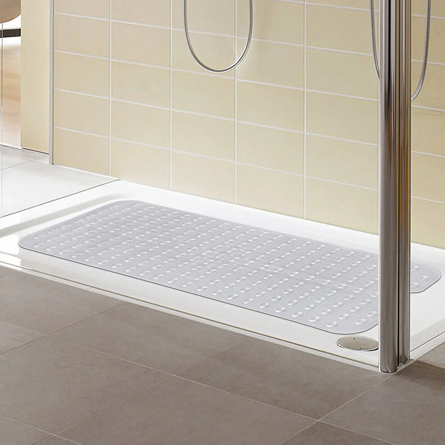 Best Seller PVC Material Non slip Mat Bathtub Mat for Bathroom Shower with Suction Cups