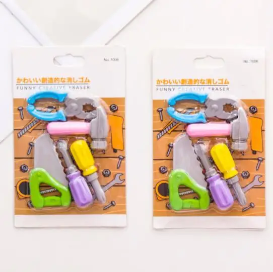 Creative hammer pliers screwdriver repair tool series Eraser Set student stationery Eraser Set