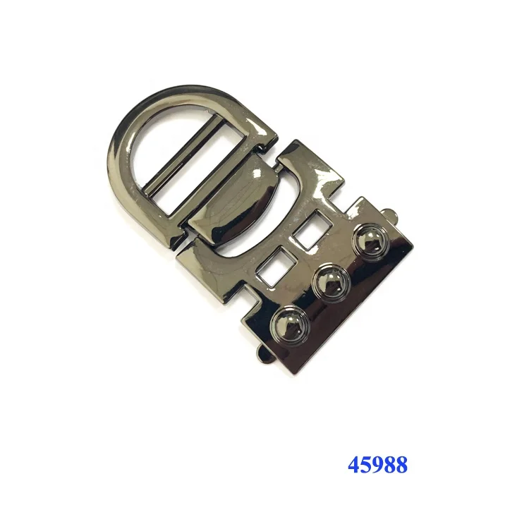 Wholesale black color metal men footwear clips buckle accessories