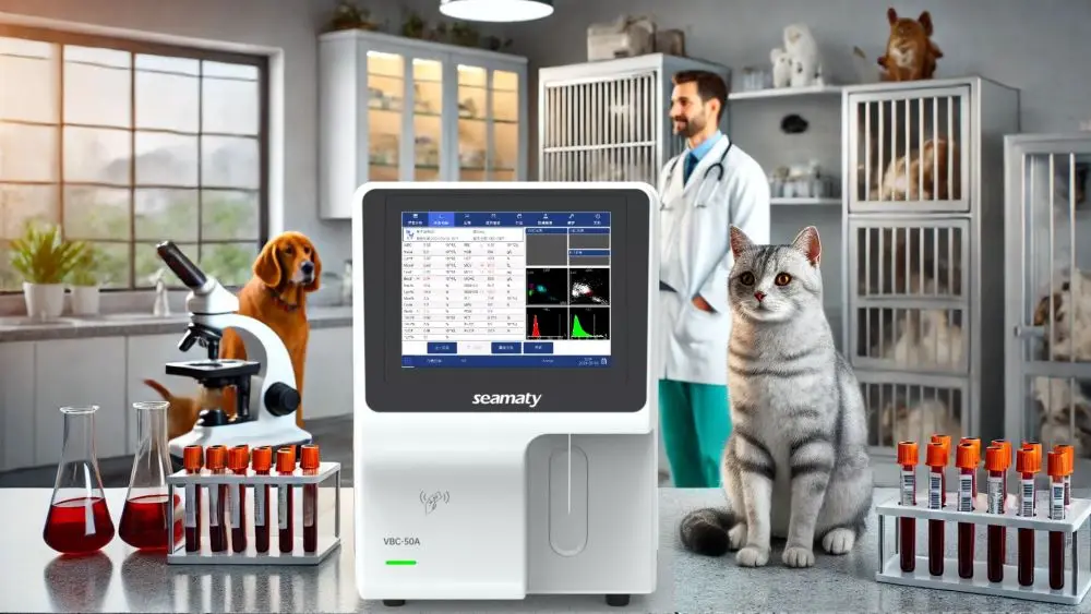 Seamaty VBC50A Multi-function Fully Automated Hematology Analyzer Veterinary Medical Equipment Chemical Blood Tester