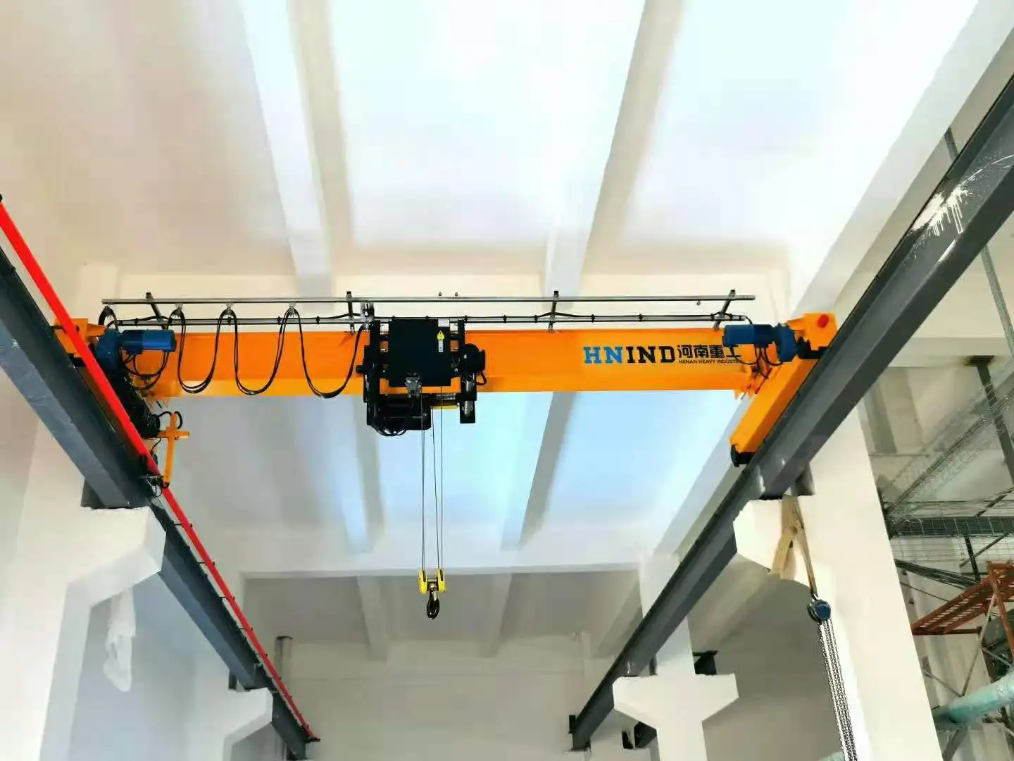 Overhead Crane European Style 5 t 7.5 t 10 t Traveling Remote Control Electric Hoist Workhouse Henan High Quality Single Girder