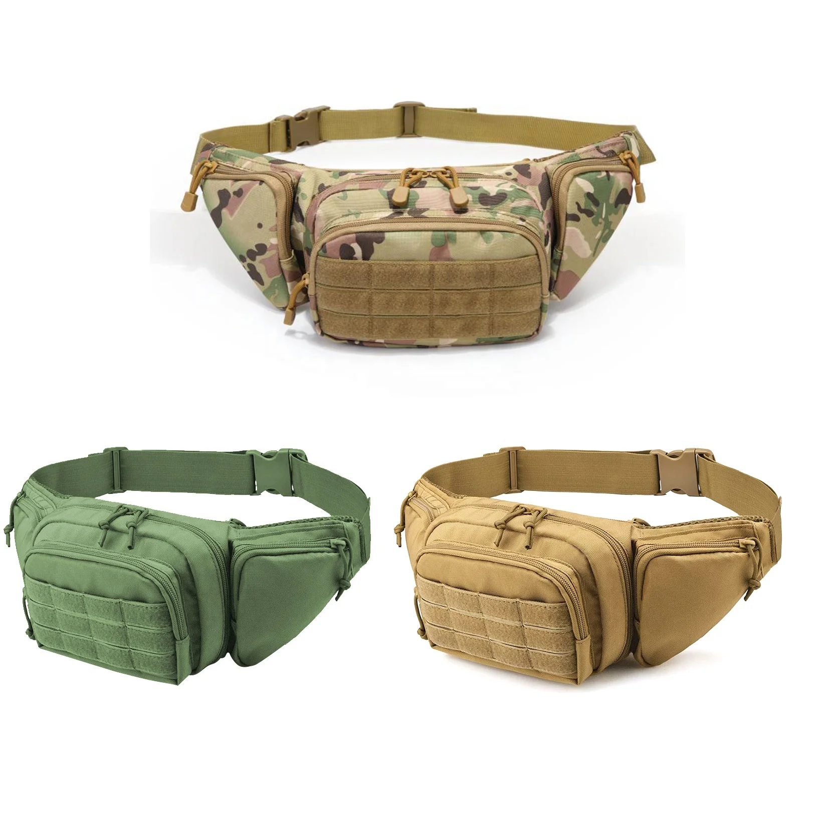 Fitness Gym Laptop Men Training Hunting Soft Handle Admin Molle System Tactical Walkie Talkie Chest Nylon Waist Bag