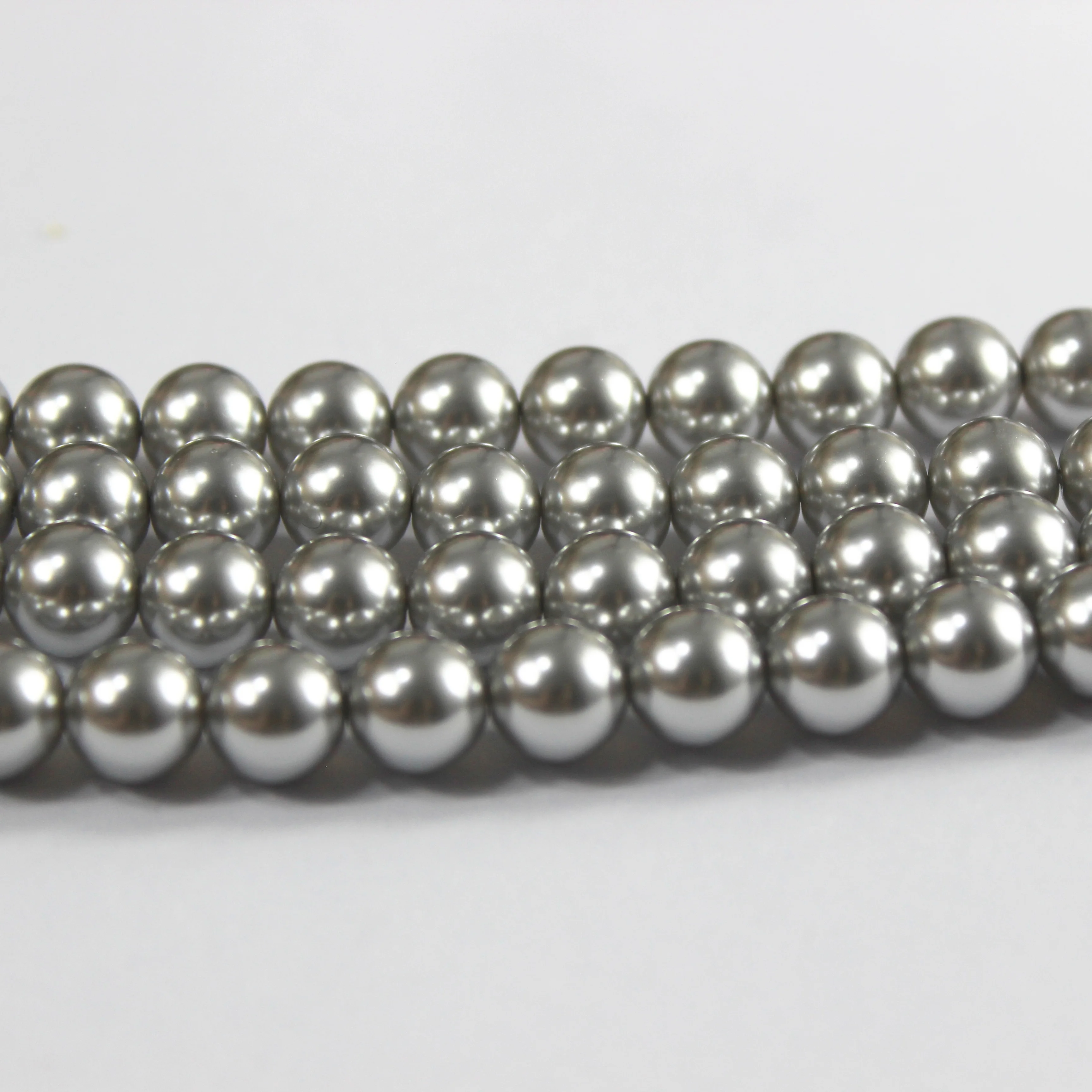 Wholesale hight quality highlight glass pearl Imitation pearls for bracelet necklace making findings